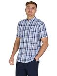 Raging Bull Short Sleeve Large Check Shirt, Navy/Multi