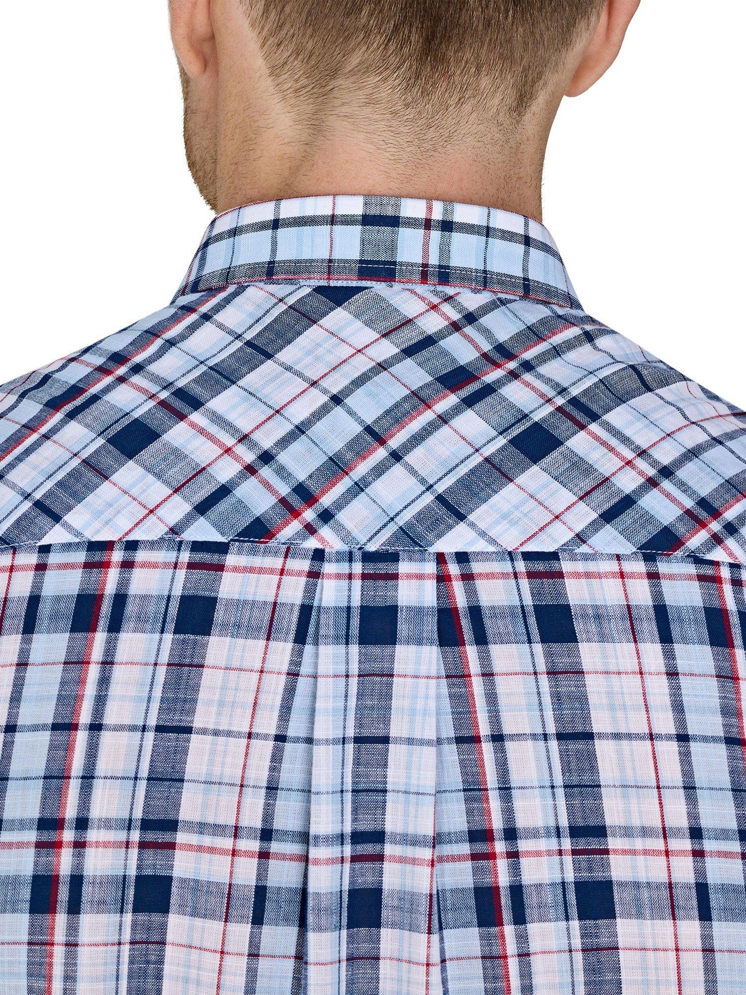 Product image 4 of 7, which shows Raging Bull Short Sleeve Large Check Shirt, Navy/Multi, S