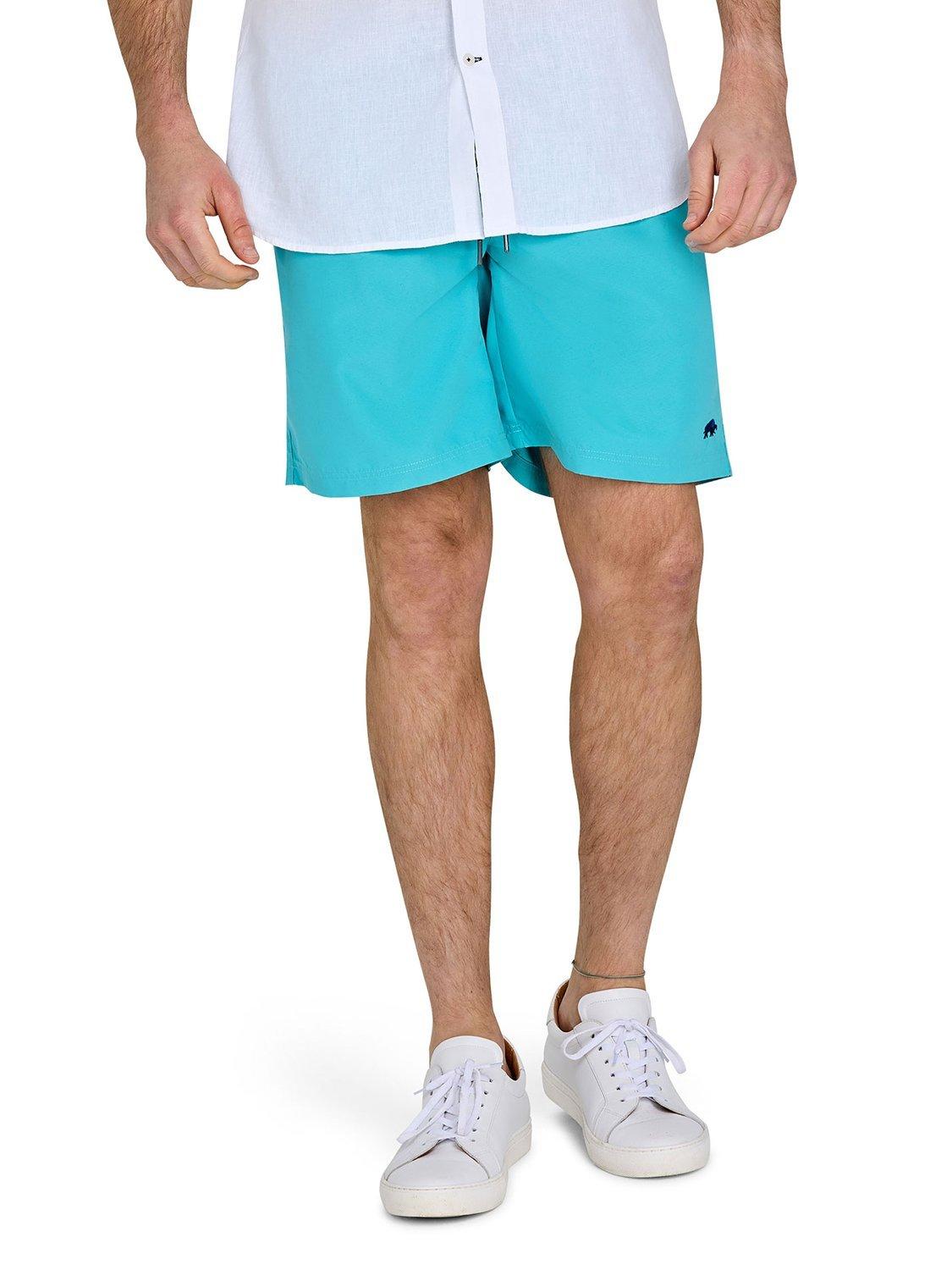 Product image 1 of 4, which shows Raging Bull Swim Shorts, Turquoise, S