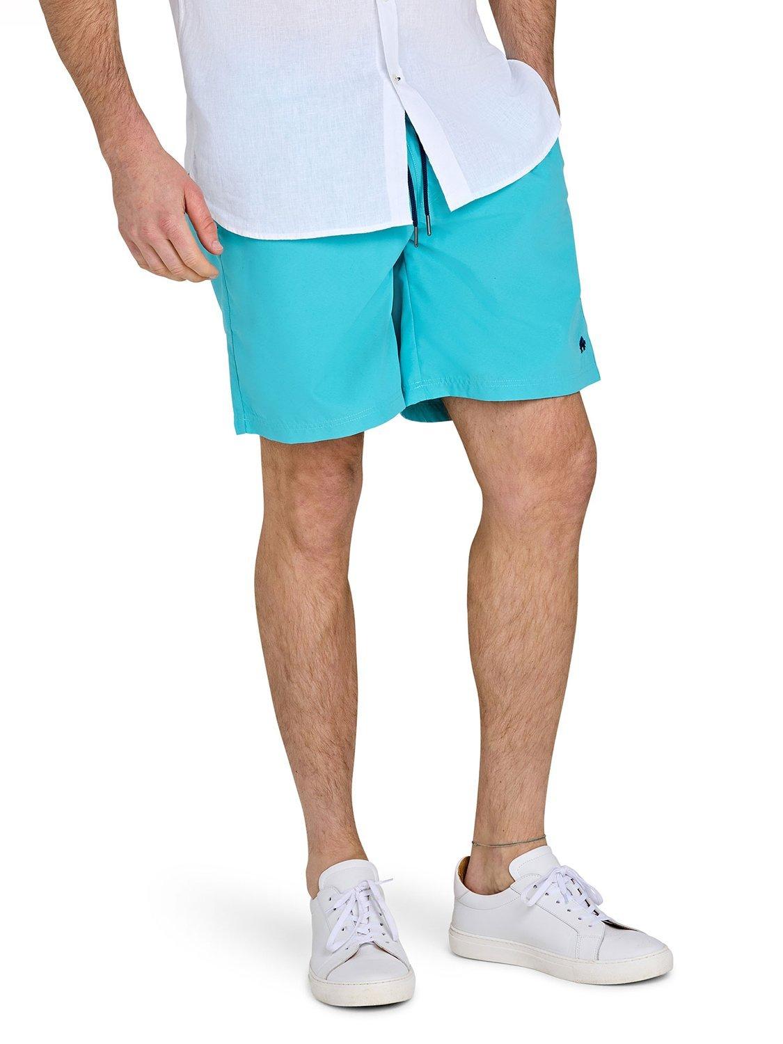 Product image 4 of 4, which shows Raging Bull Swim Shorts, Turquoise, S