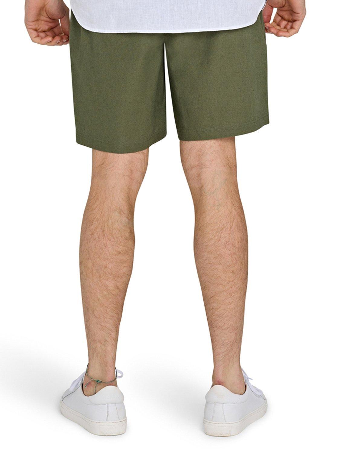 Product image 2 of 4, which shows Raging Bull Linen Cotton Blend Shorts, Olive, S