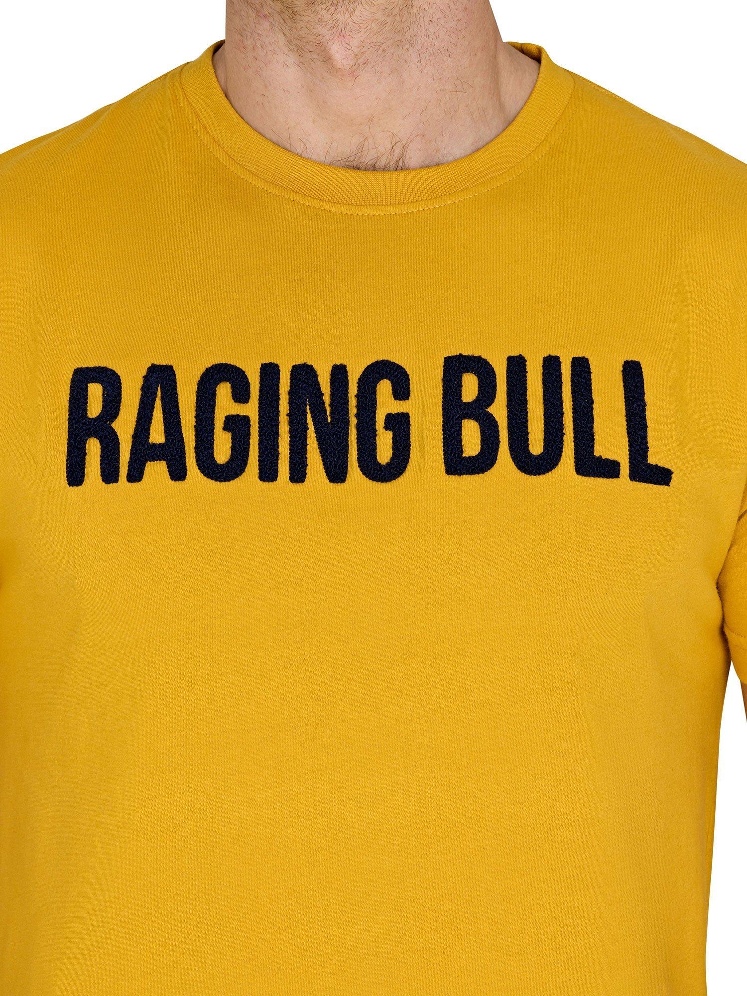 Product image 4 of 7, which shows Raging Bull RB Boucle T-Shirt, Mustard/Black, S