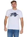 Raging Bull Flock Cotton Regular Fit Short Sleeve Logo T-Shirt, White