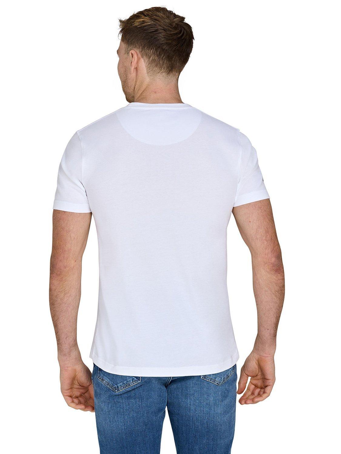 Product image 3 of 6, which shows Raging Bull Flock Cotton Regular Fit Short Sleeve Logo T-Shirt, White, S