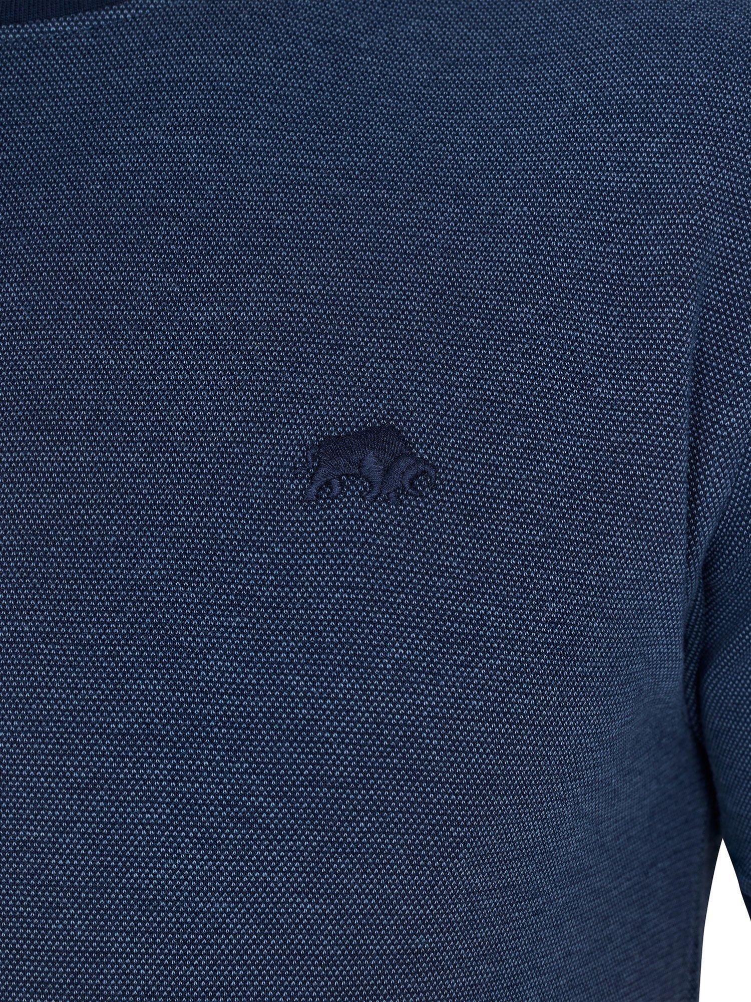 Product image 4 of 5, which shows Raging Bull Cotton Regular Fit Short Sleeve Ringer T-Shirt, Navy, S