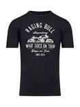 Raging Bull Cotton Regular Fit Short Sleeve Ride Out Graphic T-Shirt, Black