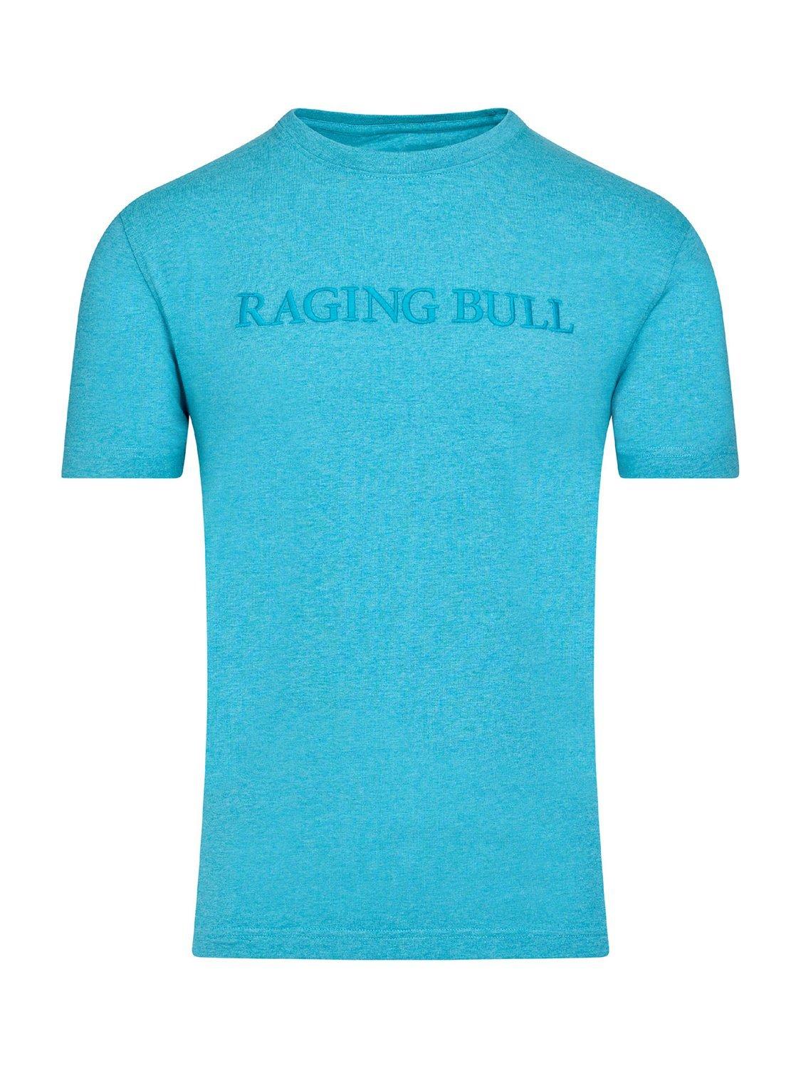 Product image 2 of 6, which shows Raging Bull Cotton Blend Regular Fit Short Sleeve Logo T-Shirt, Light Blue, S
