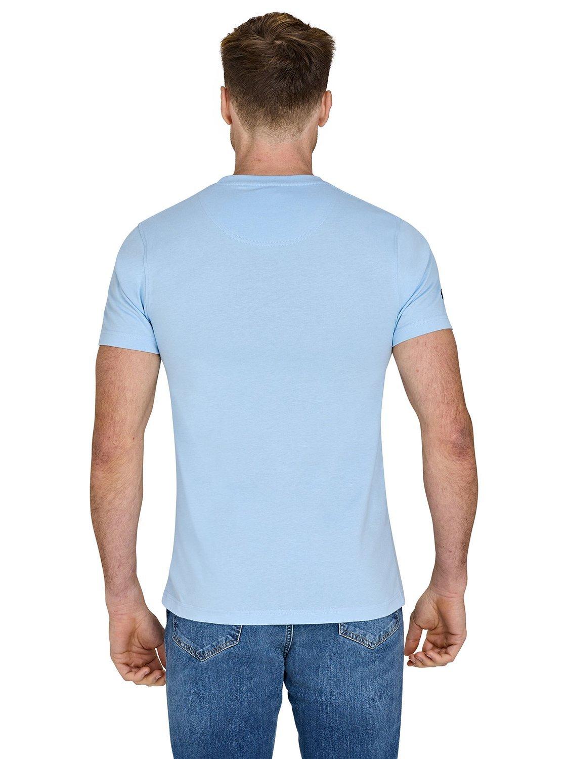 Product image 3 of 6, which shows Raging Bull Cotton Regular Fit Slash Bull T-Shirt, Sky Blue/Multi, S
