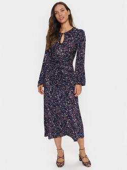Saint Tropez Josine Windswept Midi Dress, Baritone Blue - view 2, Baritone Blue