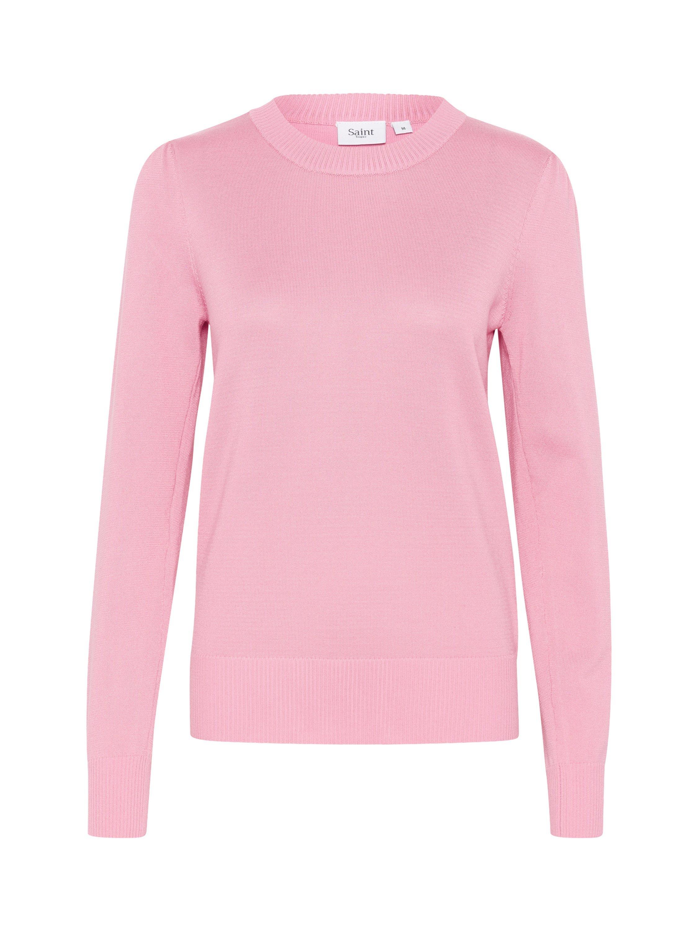 Product image 5 of 6, which shows Saint Tropez Mila Long Sleeve Pullover Jumper, Pink Nectar, XS