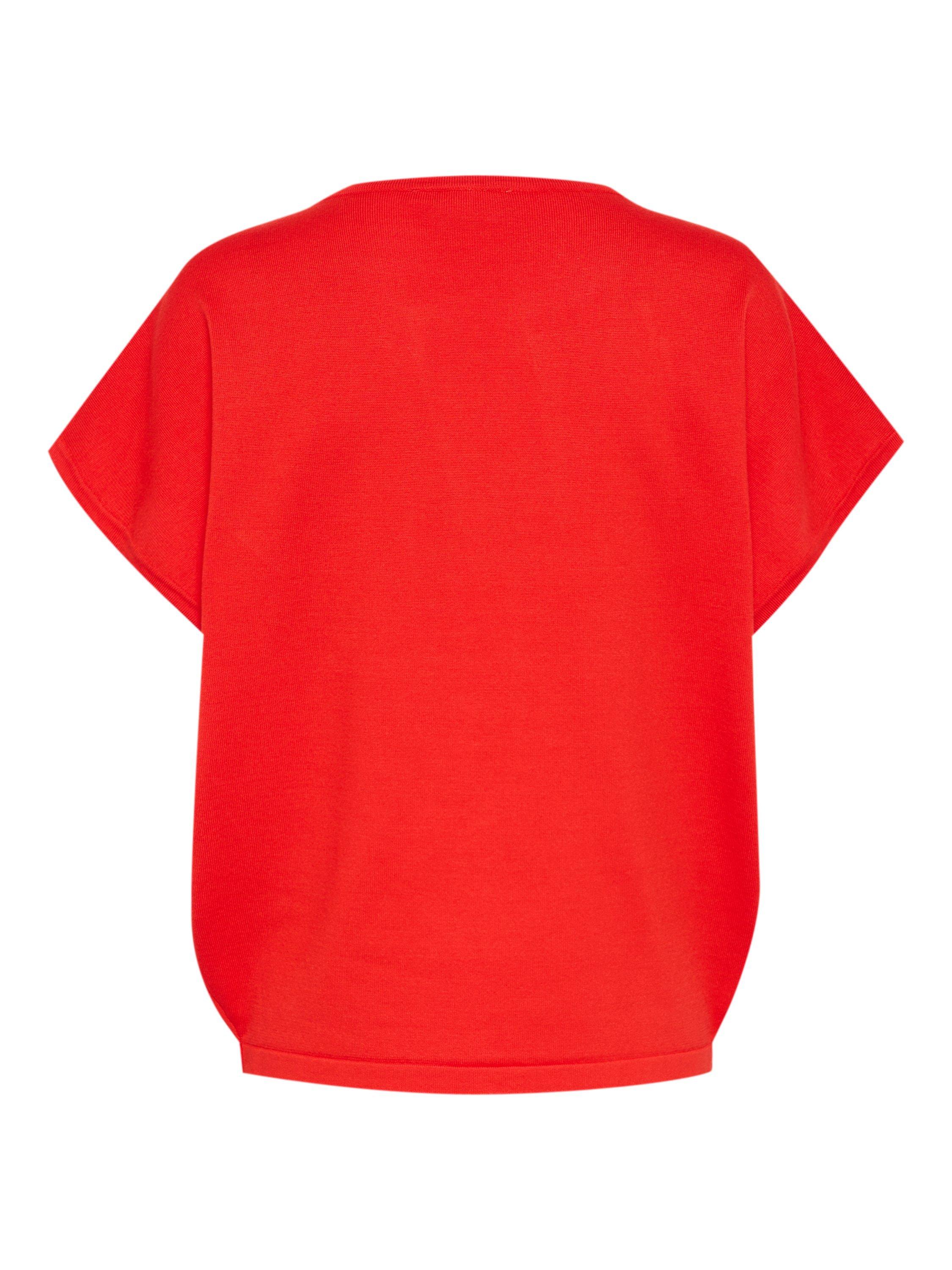 Product image 6 of 6, which shows Saint Tropez Mila Short Sleeve Jumper, Flame Scarlet, XS
