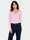 Saint Tropez Mila Scallop Trim Jumper, Pink Nectar
