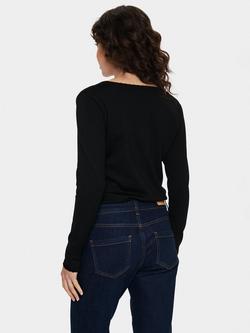 Saint Tropez Mila Scallop Edge Jumper - view 2, Black