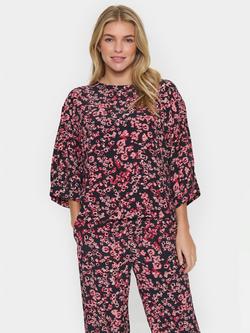 Saint Tropez Jeah Floral Top, Black/Multi, Black/Multi