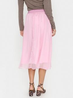 Saint Tropez Coral Ciffon Midi Skirt - view 2, Pink Nectar