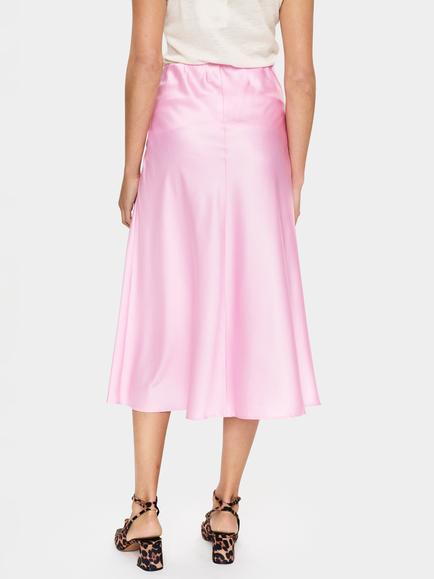 Saint Tropez Disa Satin Midi Skirt - view 2, Bonbon