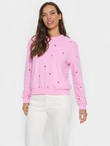 Hobbs Samira Star Wool Blend Jumper, Black/Ivory