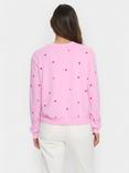 Saint Tropez Dagna Heart Sweatshirt, Pink