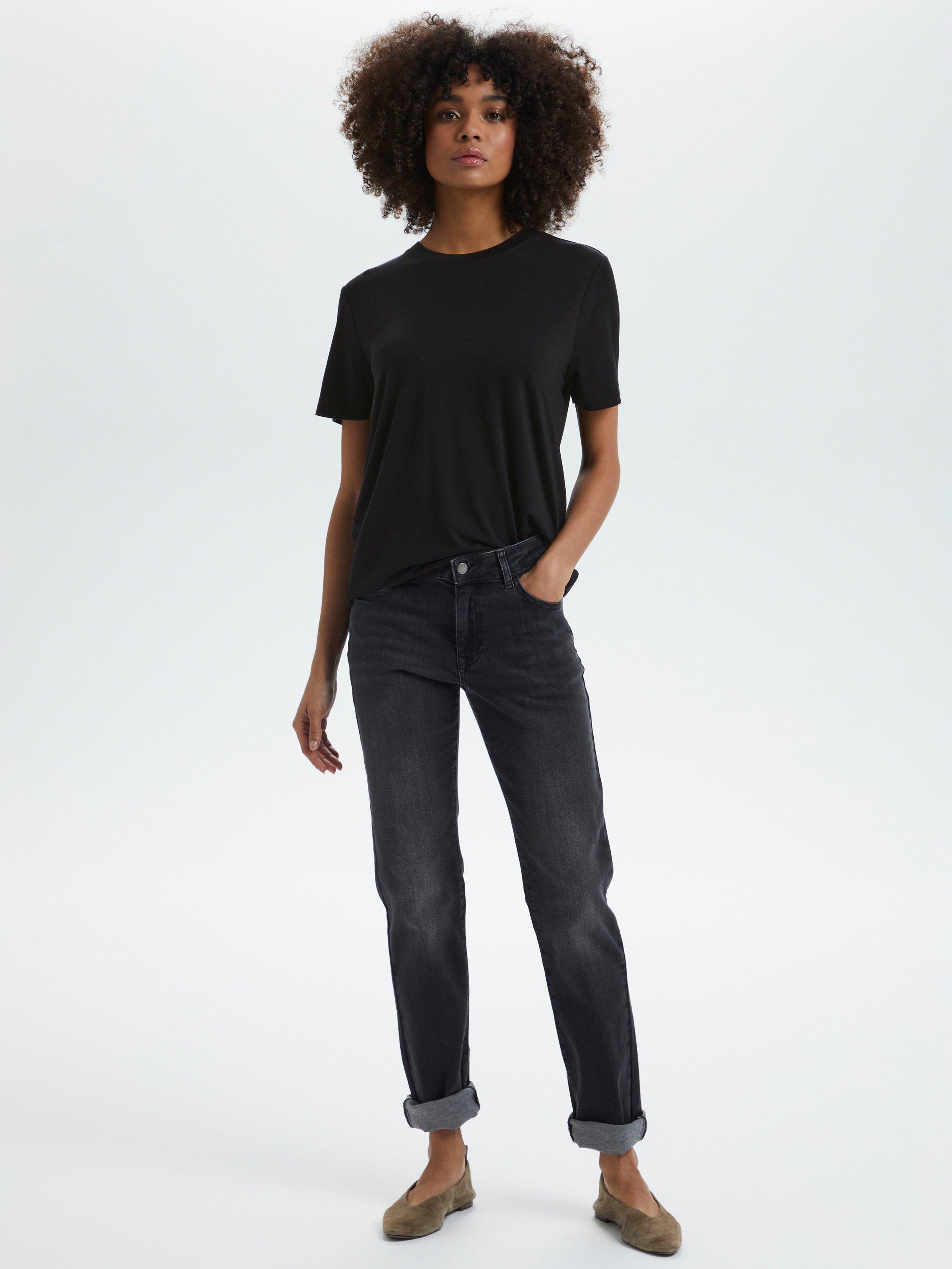 Product image 3 of 6, which shows Saint Tropez Adelia Jersey T-Shirt, Black, XS