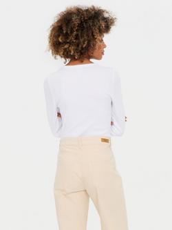 Saint Tropez Aster Organic Cotton Rich Top - view 2, Bright White