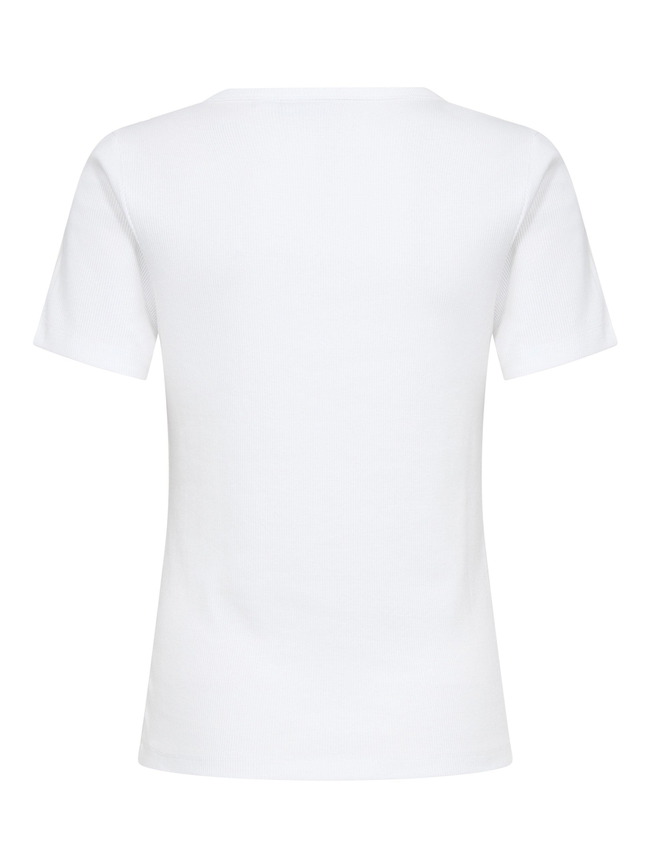 Product image 6 of 6, which shows Saint Tropez Aster Organic Cotton Rich T-Shirt, Bright White, XS