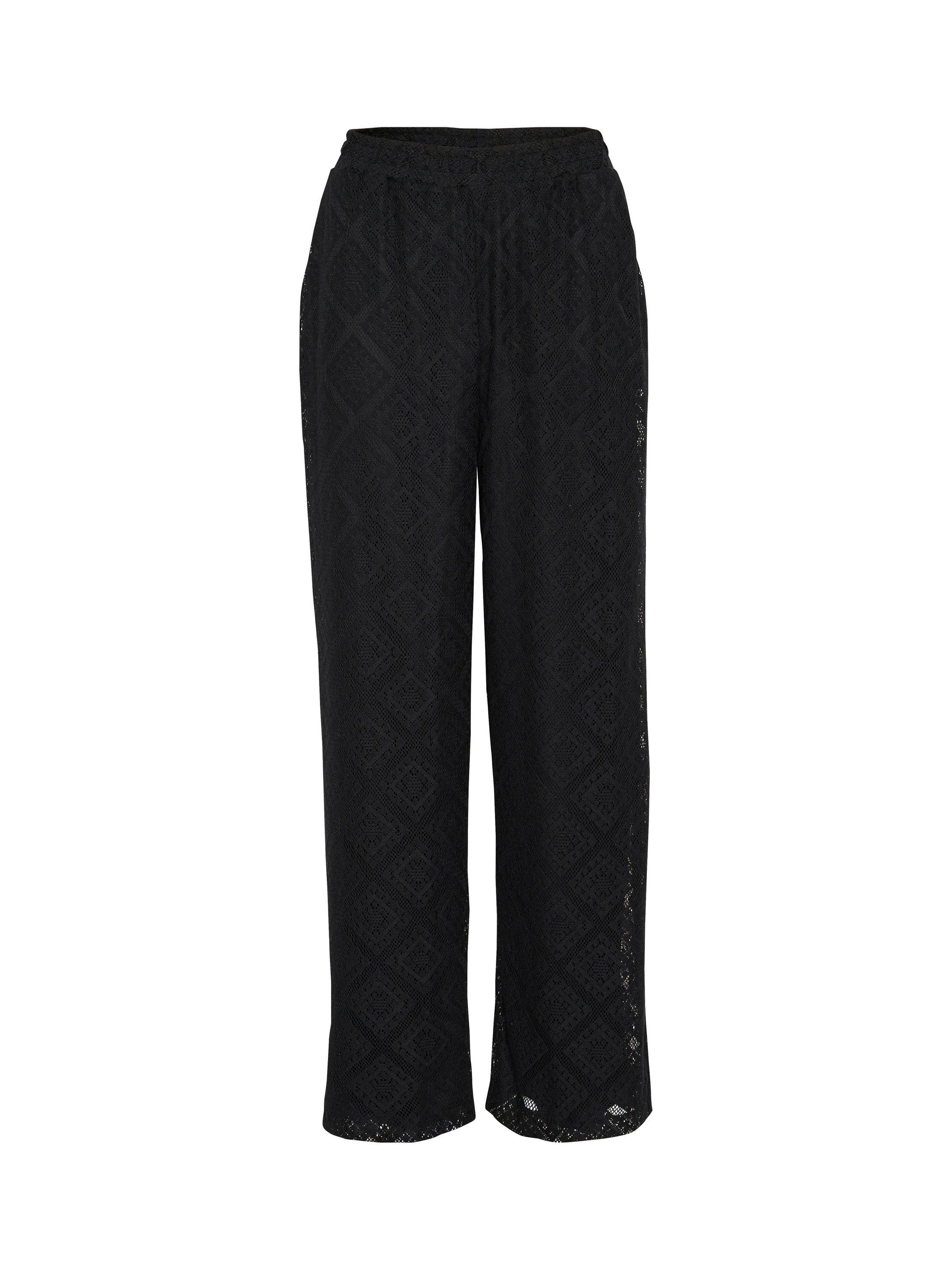 Product image 5 of 6, which shows Saint Tropez Jacobina Lace Trousers, Black, XS