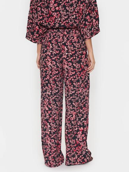 Saint Tropez Jeah Floral Trousers, Black/Pink - view 2, Black/Pink