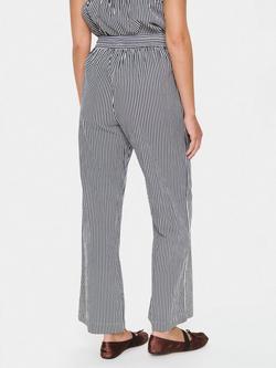Saint Tropez ZalindaSZ High-Waisted Cotton Stripe Trousers - view 2, Blue/Multi