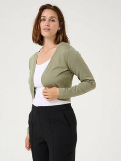 KAFFE Astrid Bolero Cardigan, Oil Green