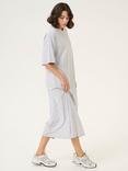 KAFFE Edna T-Shirt Midi Dress, Mid Grey