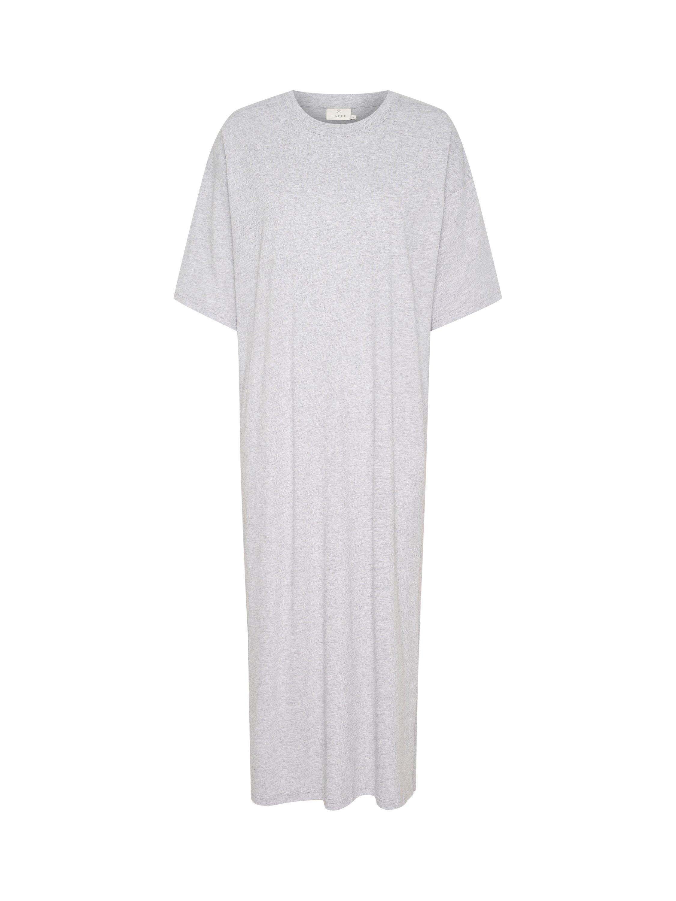 Product image 4 of 5, which shows KAFFE Edna T-Shirt Midi Dress, Mid Grey, XS