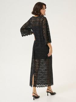 KAFFE Jaiden Lace Overlay Maxi Dress, Black - view 2, Black
