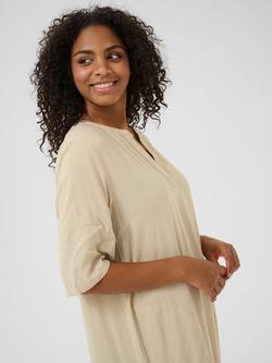 KAFFE Milia 3/4 Sleeve Kaftan - view 2, Mid Grey