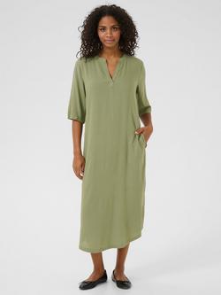 KAFFE Milia 3/4 Sleeve Kaftan, Mid Green