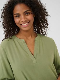 KAFFE Milia 3/4 Sleeve Kaftan - view 2, Mid Green