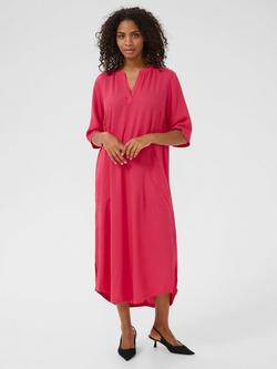 KAFFE Milia 3/4 Sleeve Kaftan, Mid Red