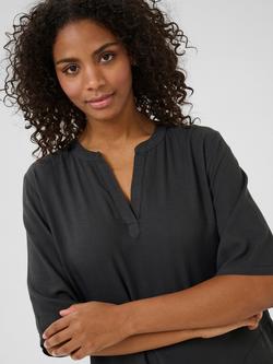 KAFFE Milia 3/4 Sleeve Kaftan - view 2, Dark Grey