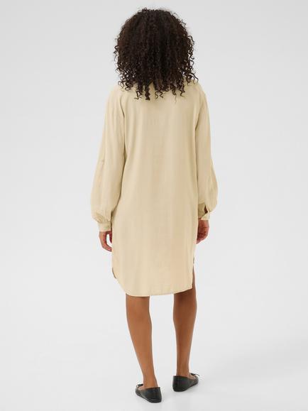 KAFFE Milia Linen Blend Shirt Dress, Grey - view 2, Grey