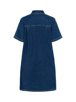 KAFFE Sandra Denim Shirt Dress, Medium Blue - view 2, Medium Blue