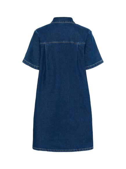 KAFFE Sandra Denim Shirt Dress, Medium Blue - view 2, Medium Blue