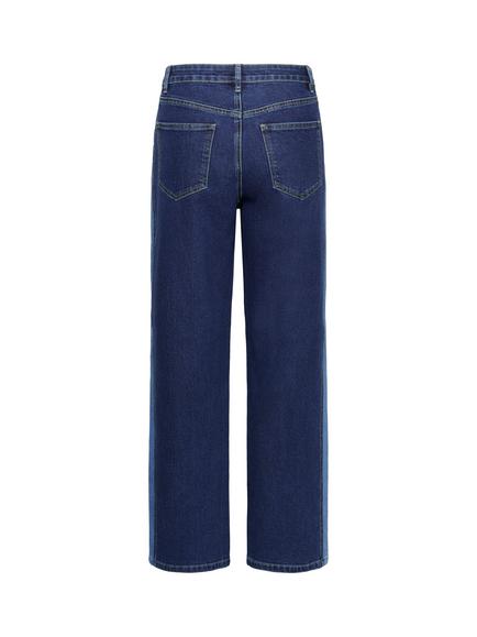 KAFFE Sandra Straight Leg Jeans, Medium Blue - view 2, Medium Blue