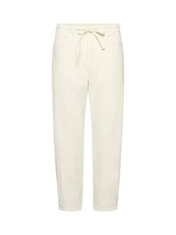 KAFFE Whitney High Rise Tapered Jeans, Beige, Beige