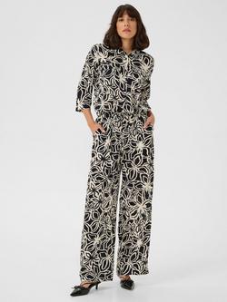 KAFFE Sanne Floral Jumpsuit, Black/Multi, Black/Multi