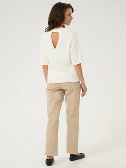 KAFFE Rinya Jumper, Chalk - view 2, Chalk