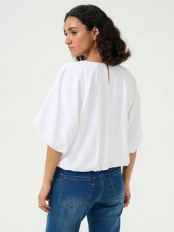 KAFFE Gabby Short Sleeve Blouse, White - view 2, White