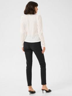 KAFFE Gerit Jersey Long Sleeve Top, Chalk - view 2, Chalk