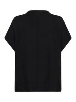 KAFFE Milia Short Wing Sleeve Blouse - view 2, Black Deep