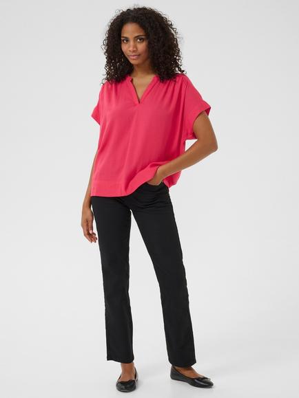 KAFFE Milia Short Wing Sleeve Blouse - view 2, Raspberry