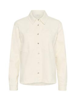 KAFFE Whitney Denim Shirt, Beige, Beige