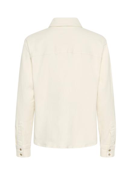 KAFFE Whitney Denim Shirt, Beige - view 2, Beige